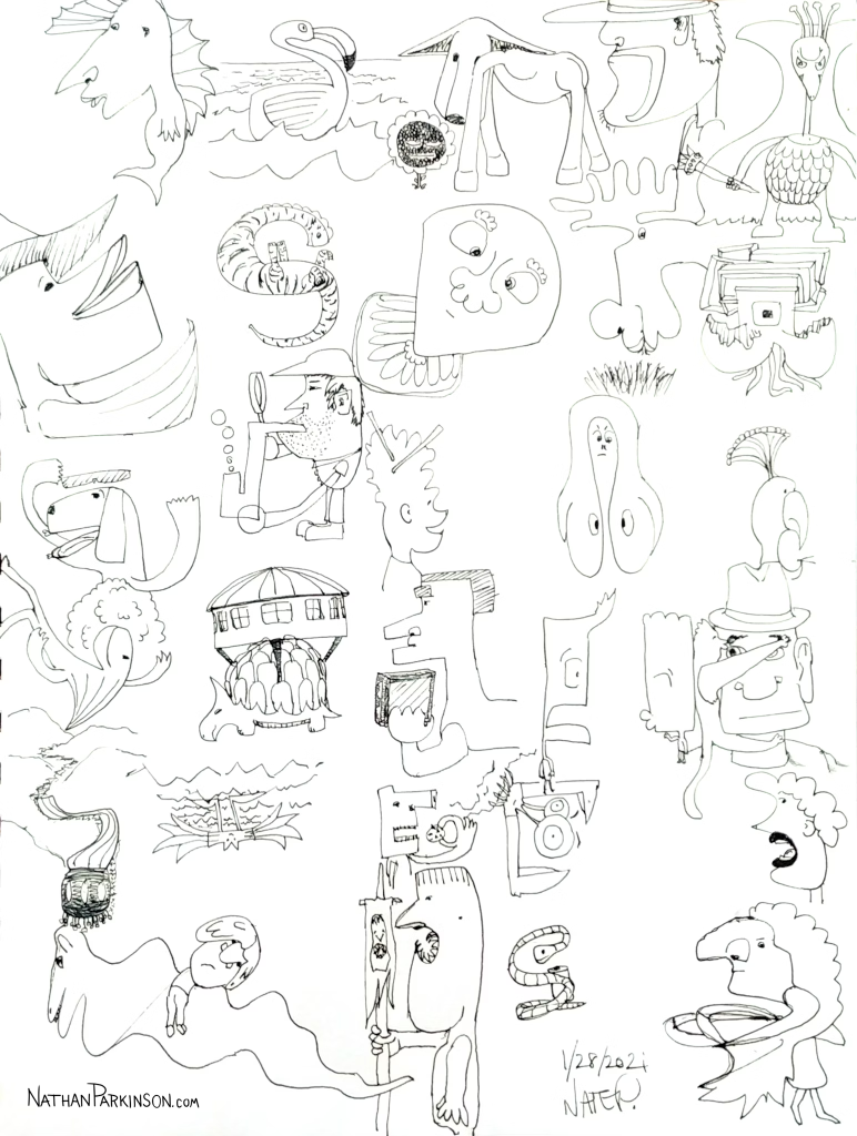 Doodle Characters 2, nathanparkinson.com