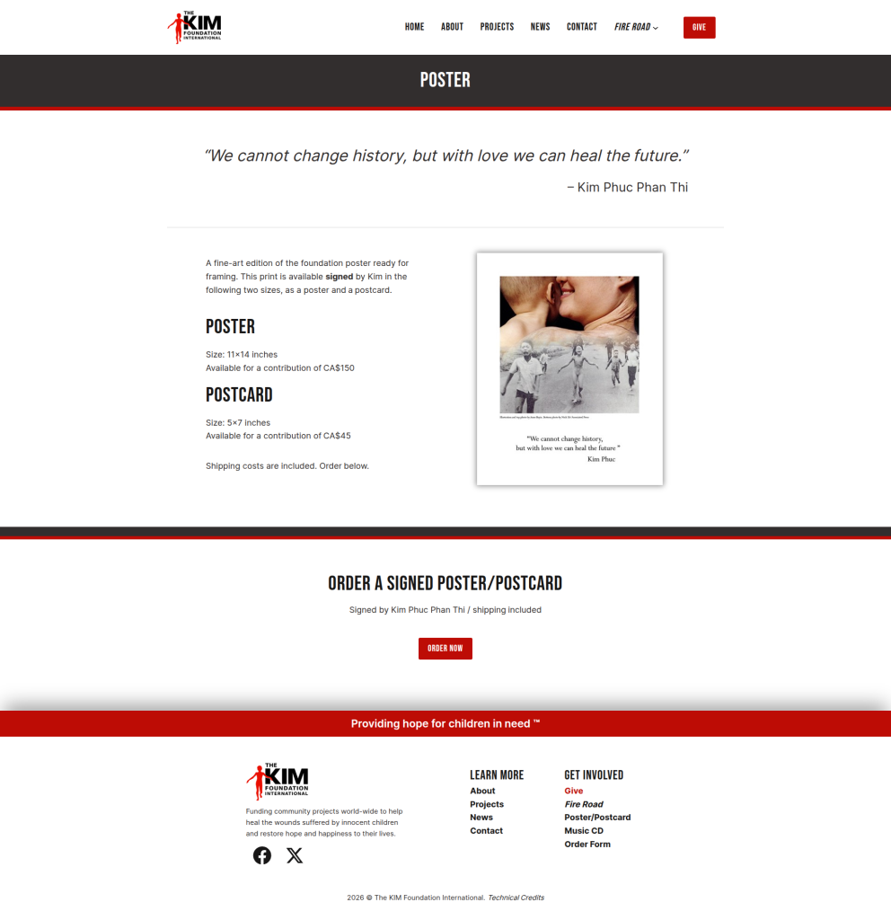 Kimfoundation.com 2025, nathanparkinson.com design 13 poster