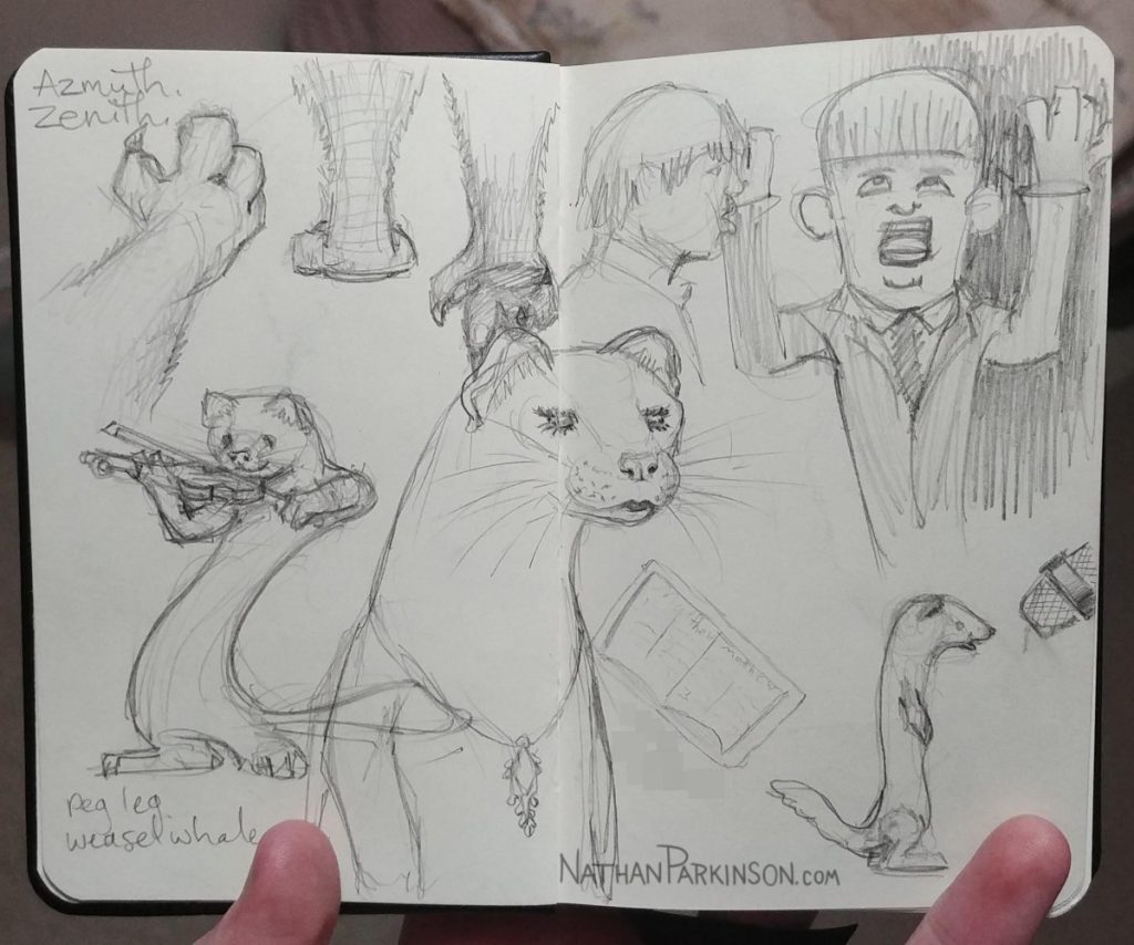 Weasel sketches 0313 2 share nathanparkinson.com