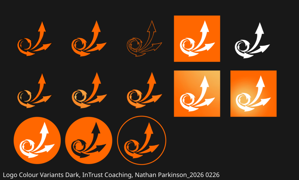 Logo Colour Variants Dark, intrustcoaching.com, nathanparkinson.com