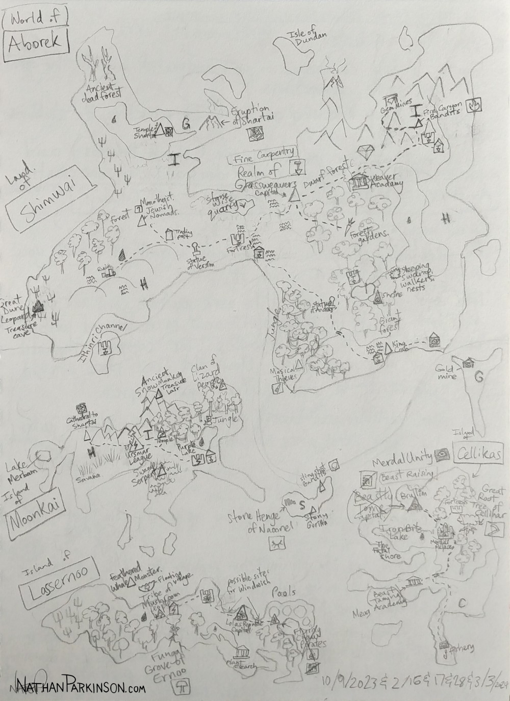 BREX, Map of Aborek, Pencil 2024 03Mar 04 nathanparkinson.com